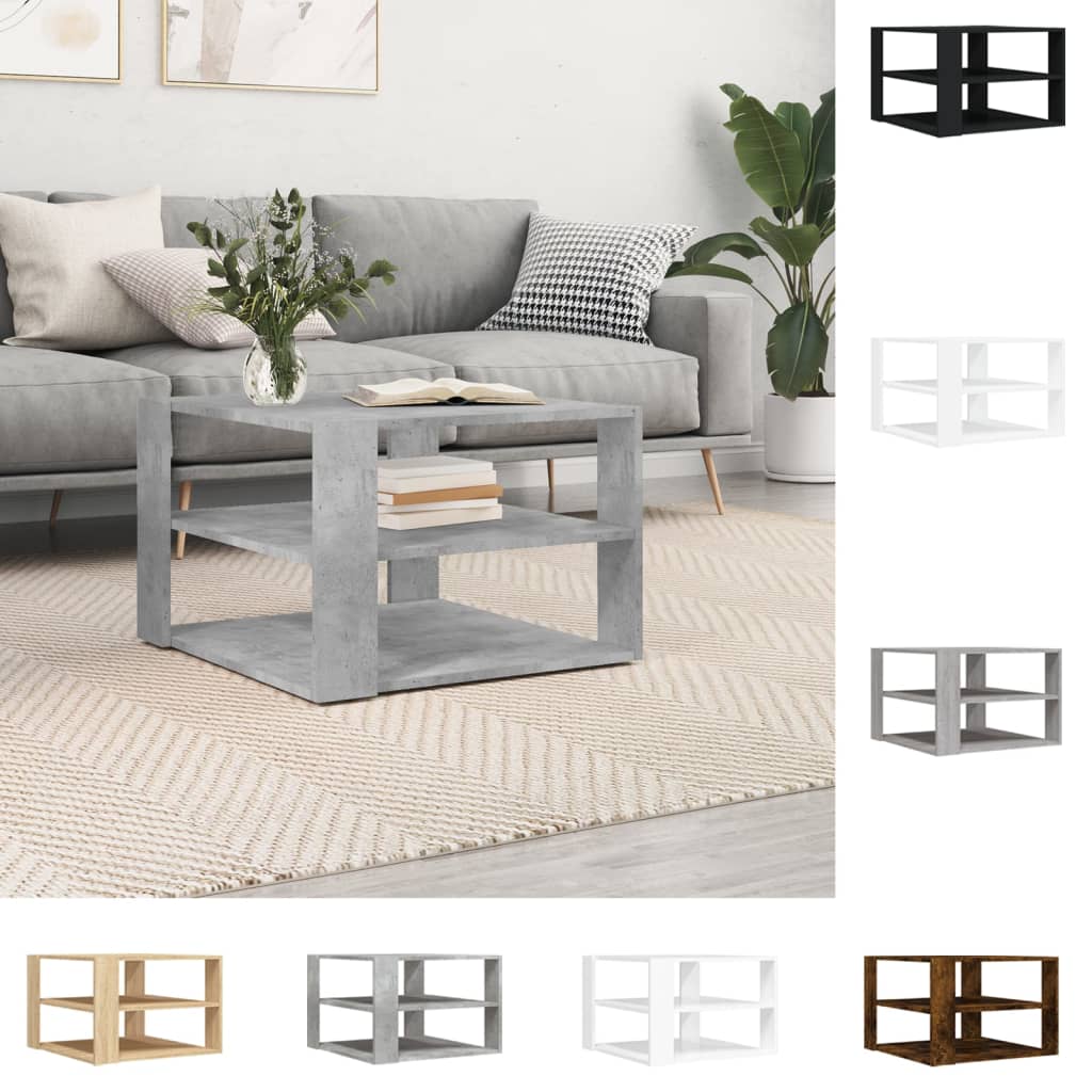 vidaXL Coffee Table Accent Storage Home Living Room Furniture Engineered Wood-0